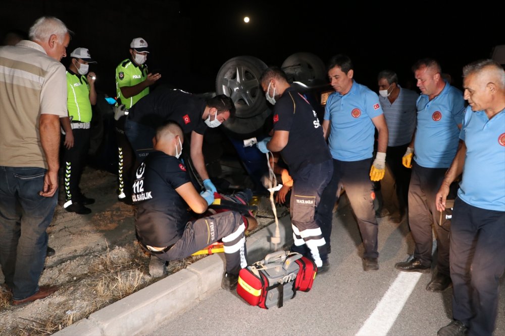 Karaman'da Kapalı Yolda Kaza: 1Ölü