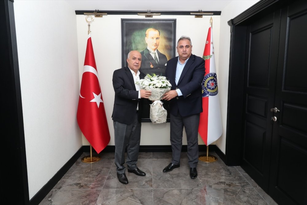 AA Adana Bölge Müdürü Firik'ten, Mersin Emniyet Müdürü Aslan'a Hayırlı Olsun Ziyareti