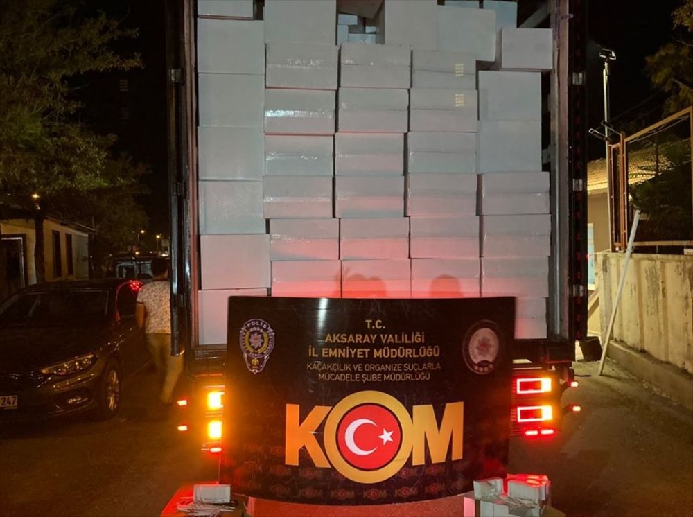 Aksaray'da 2,7 Milyon Filtreli Sigara Kağıdı Ele Geçirildi