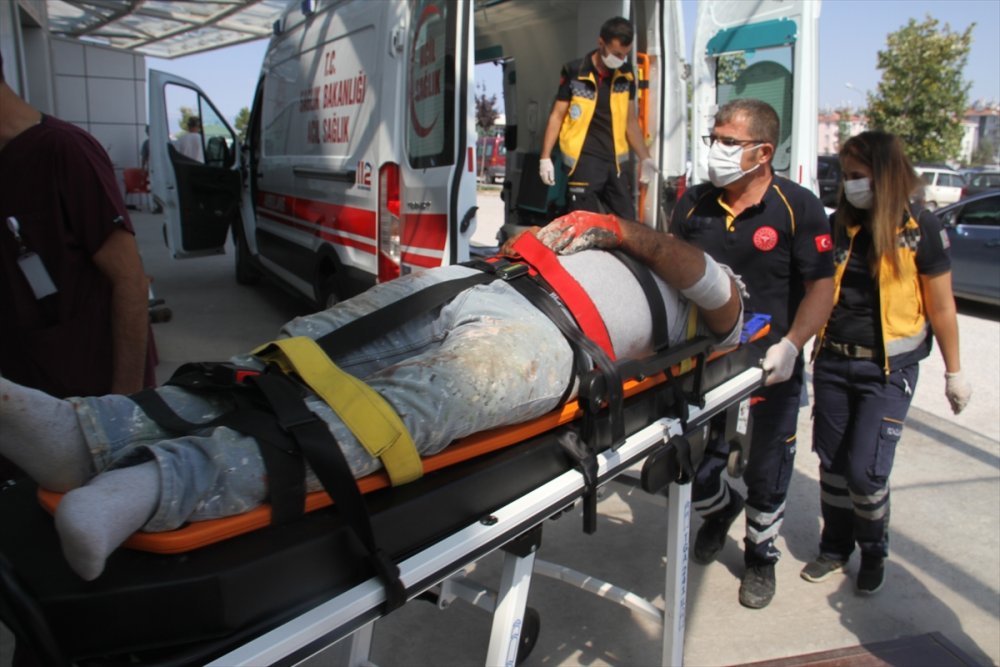 Beyşehir'de Boya Yaparken Pencereden Düşen Kişi Yaralandı