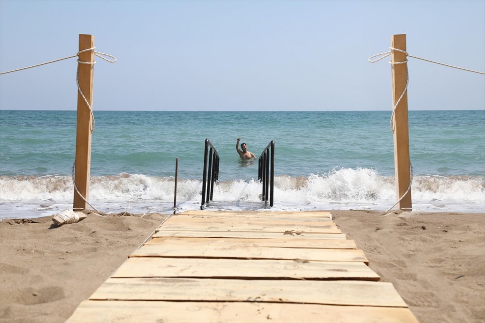 Mersin'de Soli Pompeipolis Parkı'na Engelli Rampası Yapıldı