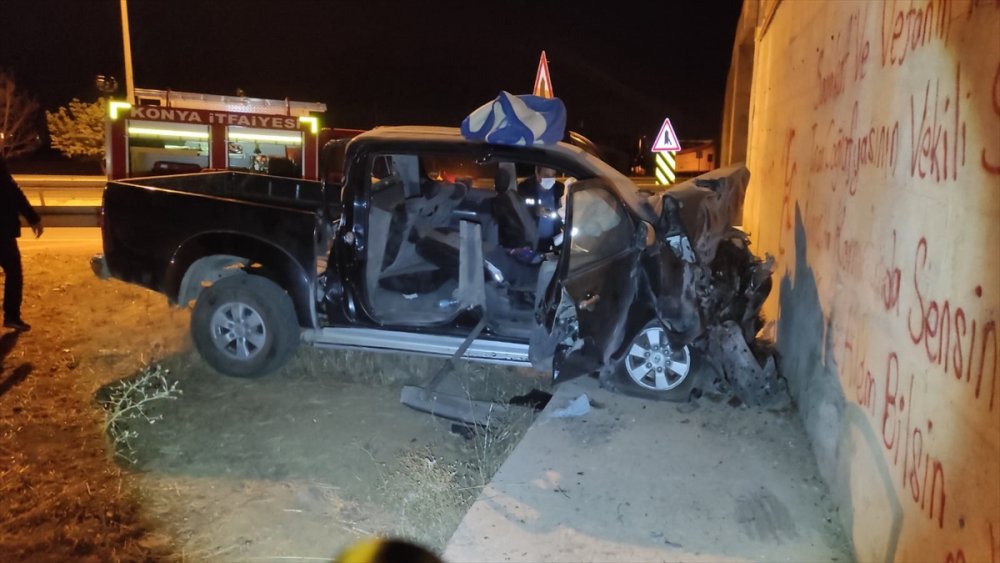 Seydişehir'de Trafik Kazası 2 Yaralı