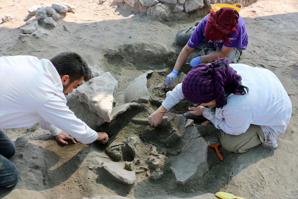 Küllüoba'da 5 Bin Yıllık Küp Mezarlarda Çocuk İskeletleri Bulundu