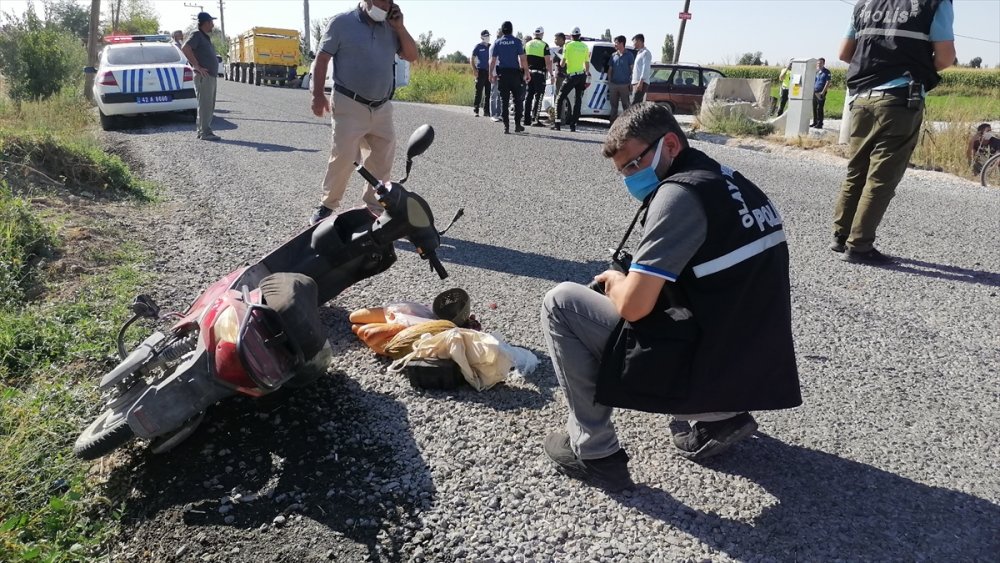 Ereğli'de Elektrikli Bisiklet Traktörün Altında Kaldı