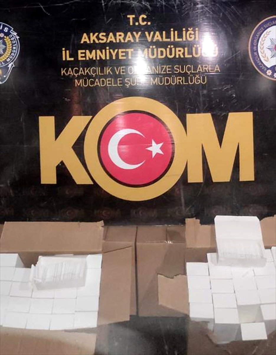 Aksaray'da Milyonlarca Kaçak Makaron Yakalandı