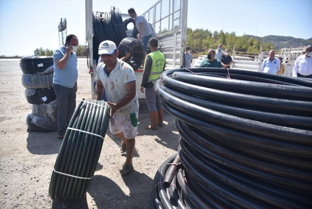 Anamur Belediyesinden Orman Yangınında Zarar Gören Üreticilere Destek