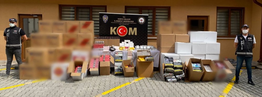 Konya'da 1 Milyon 14 Bin 400 Makaron Yakalandı