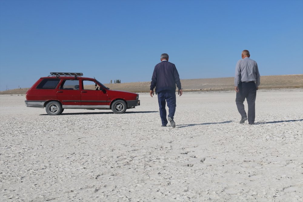 Aksaray'da Flamingoların Uğrak Noktası Akgöl Kurudu