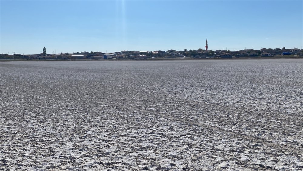 Aksaray'da Flamingoların Uğrak Noktası Akgöl Kurudu
