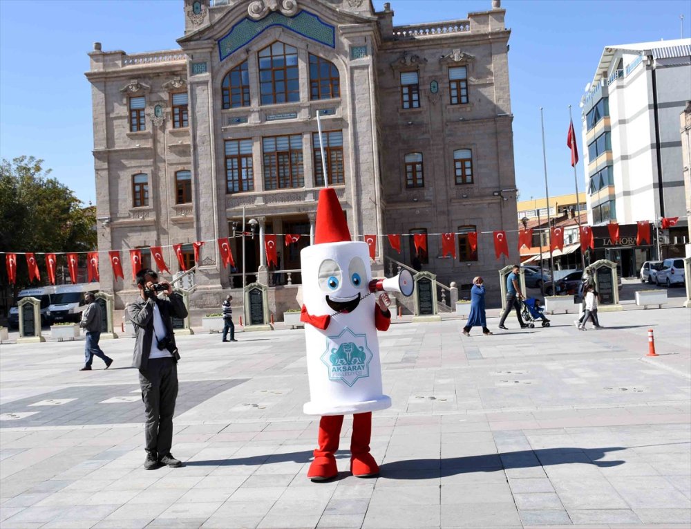 Aksaray'da Aşıya Maskotlu Davet