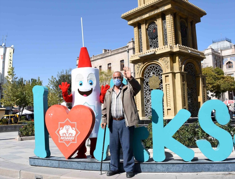 Aksaray'da Aşıya Maskotlu Davet