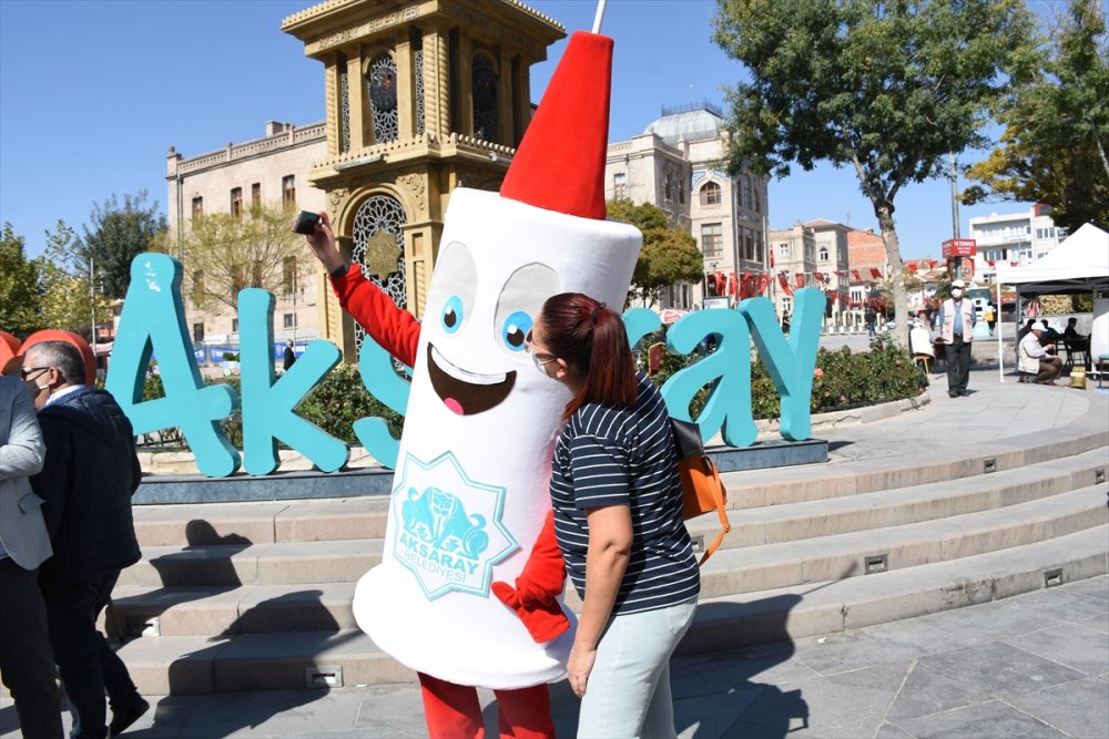 Aksaray'da Aşıya Maskotlu Davet