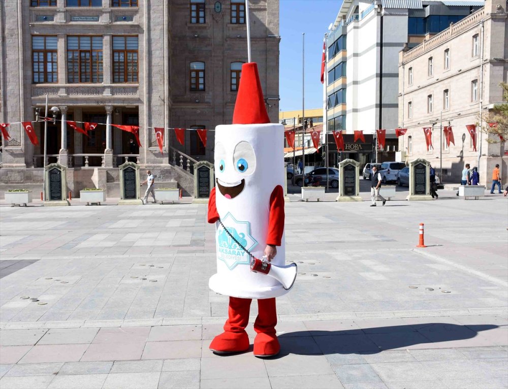 Aksaray'da Aşıya Maskotlu Davet