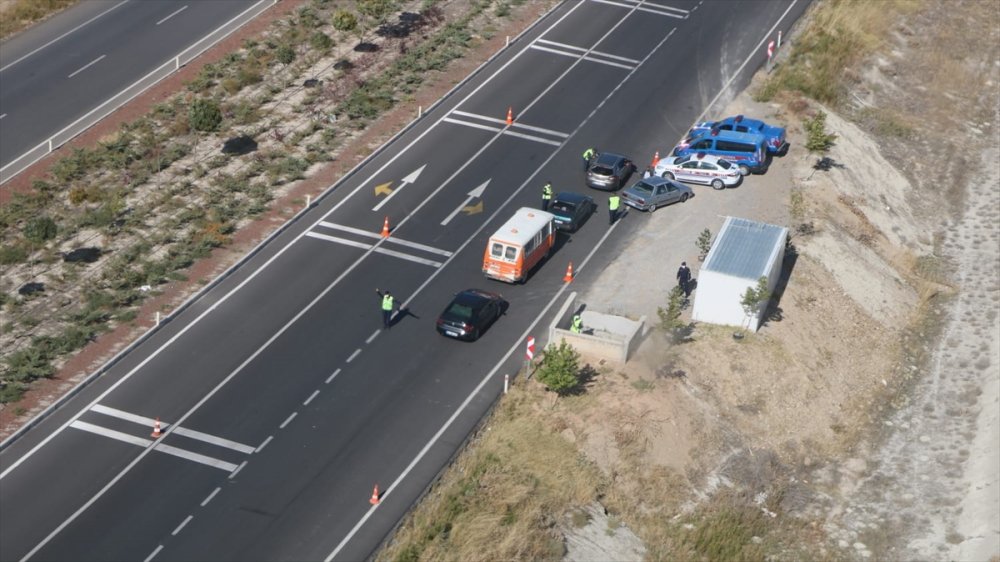 Konya Trafiğinde Helikopterli Denetim