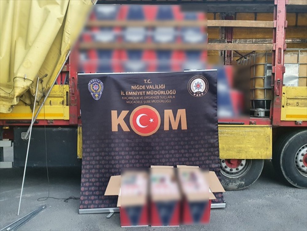 Niğde'de 7 Milyon 250 Bin Makaron Ele Geçirildi