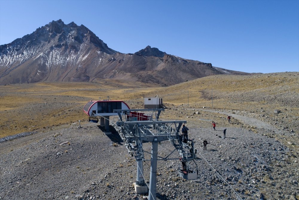 Erciyes'in Zirvesinde, Zorlu Teleferik Mesaisi