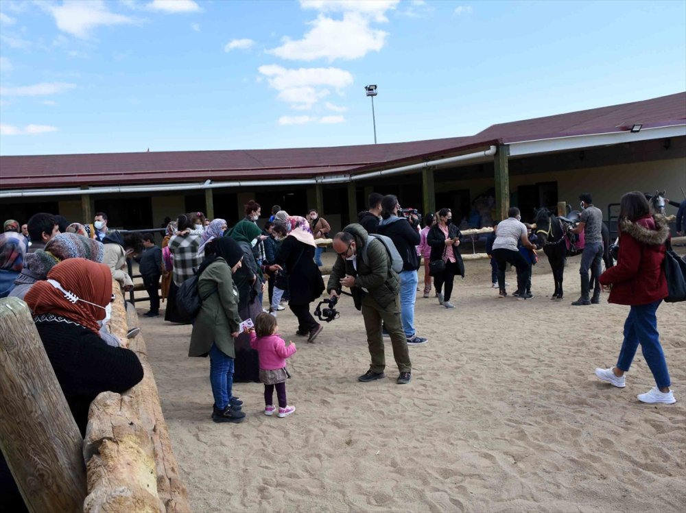 Aksaray'da Engelli Çalışanlar İle Çocuklara "Atla" Terapi