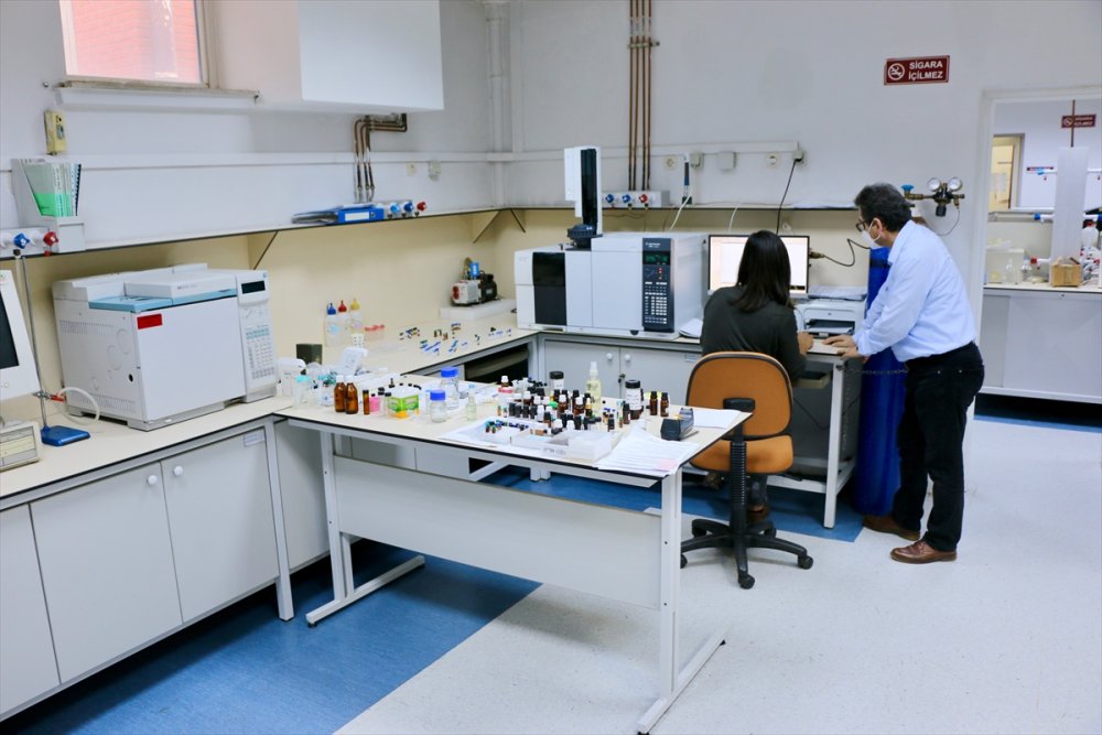 Üniversitede Tıbbi Ve Aromatik Bitkilerin Yağı Ve Esansını Çıkarıyorlar