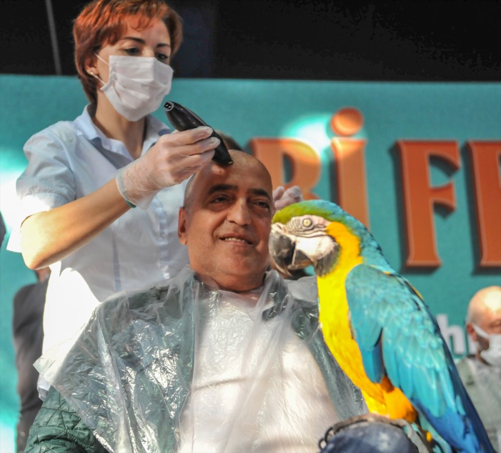 Kanser Hastalarına Destek İçin Saçlarını Kazıttılar