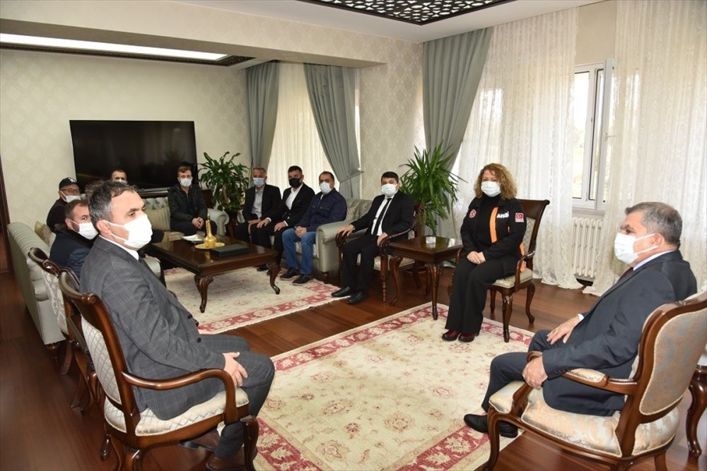 Karaman'da Afad Ve İl Özel İdaresi Personeline Teşekkür