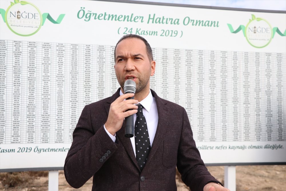 Niğde'de Fidanlar Öğretmenler İçin Yeşerecek