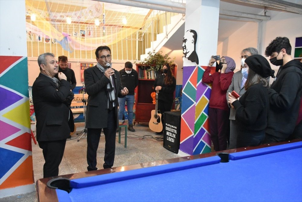 Karaman Milli Eğitim Müdürü Çalışkan Karaman Lisesi'nde Açılışlara Katıldı