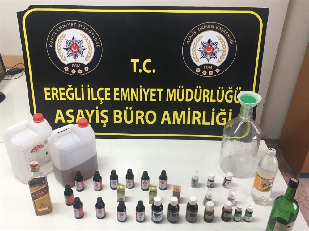 Ereğli'de Kaçak Alkol Üretimi Yapan 4 Kişi Yakalandı