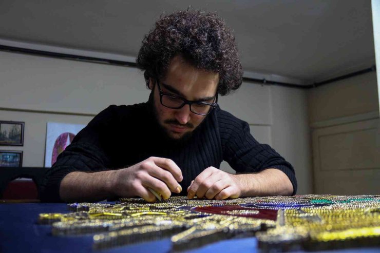 İki Buçuk Kilometrelik Bakır Telle ‘osmanlı Devlet Arması’