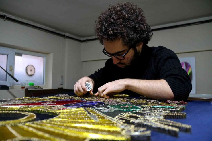 İki Buçuk Kilometrelik Bakır Telle ‘osmanlı Devlet Arması’