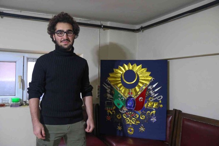 İki Buçuk Kilometrelik Bakır Telle ‘osmanlı Devlet Arması’