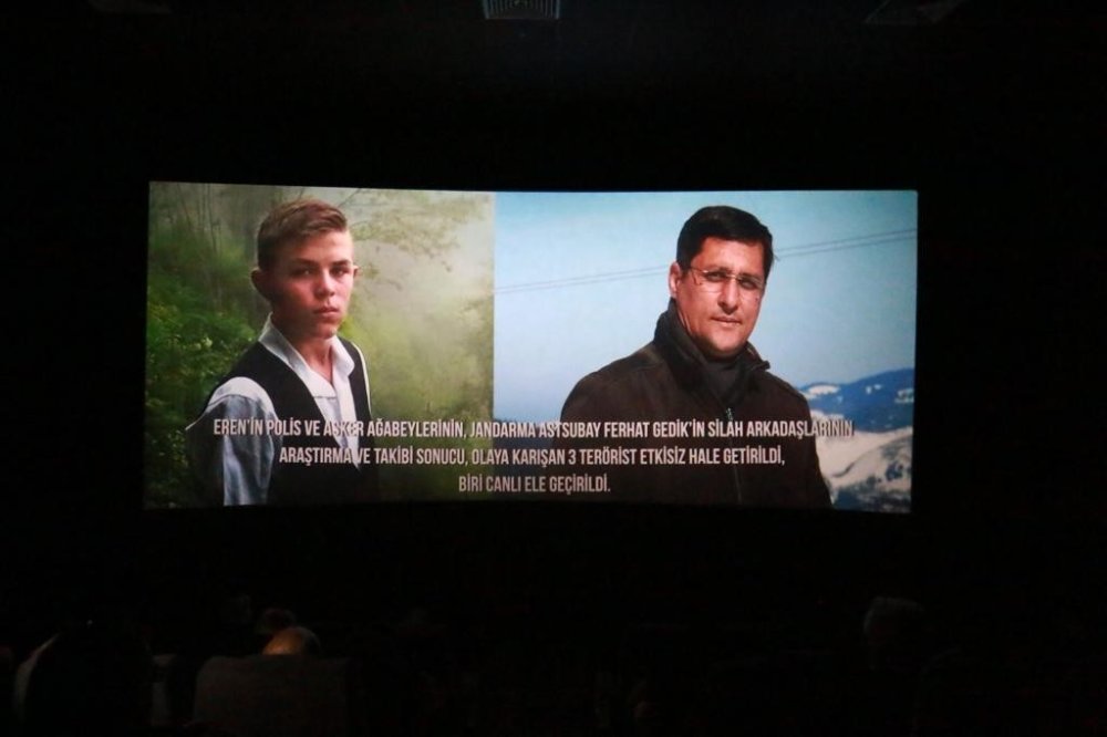 Aksaray’da Şehit Aileleri ‘İyi ki Varsın Eren’ Filmini İzledi