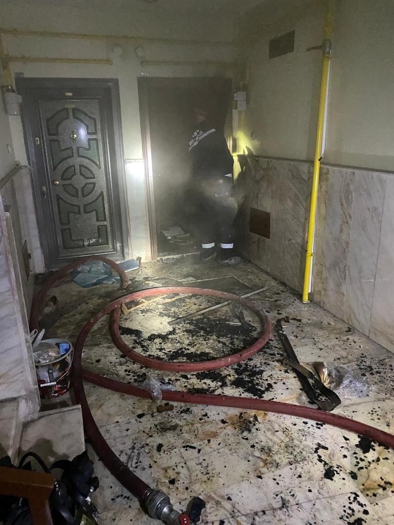 Aksaray'da Yangın Paniği