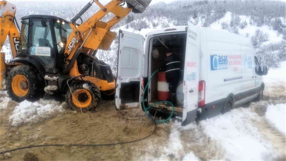 Alanya’nın Yüksek Kesimlerinde Karla Mücadele