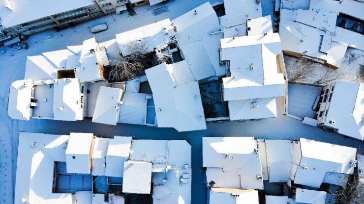 Tarihi Bölgede Seyrine Doyumsuz Kar Manzaraları