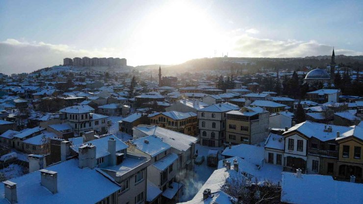 Tarihi Bölgede Seyrine Doyumsuz Kar Manzaraları