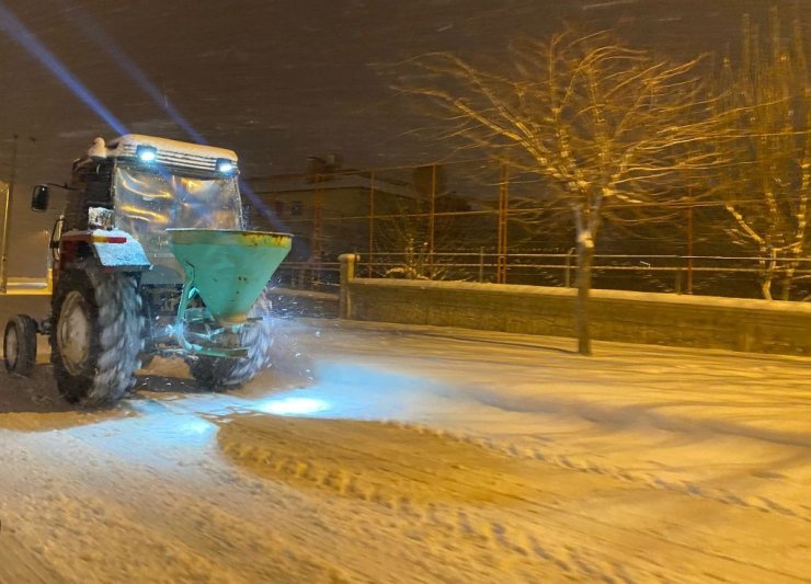 Ereğli Belediyesinden Yoğun Kar Mesaisi