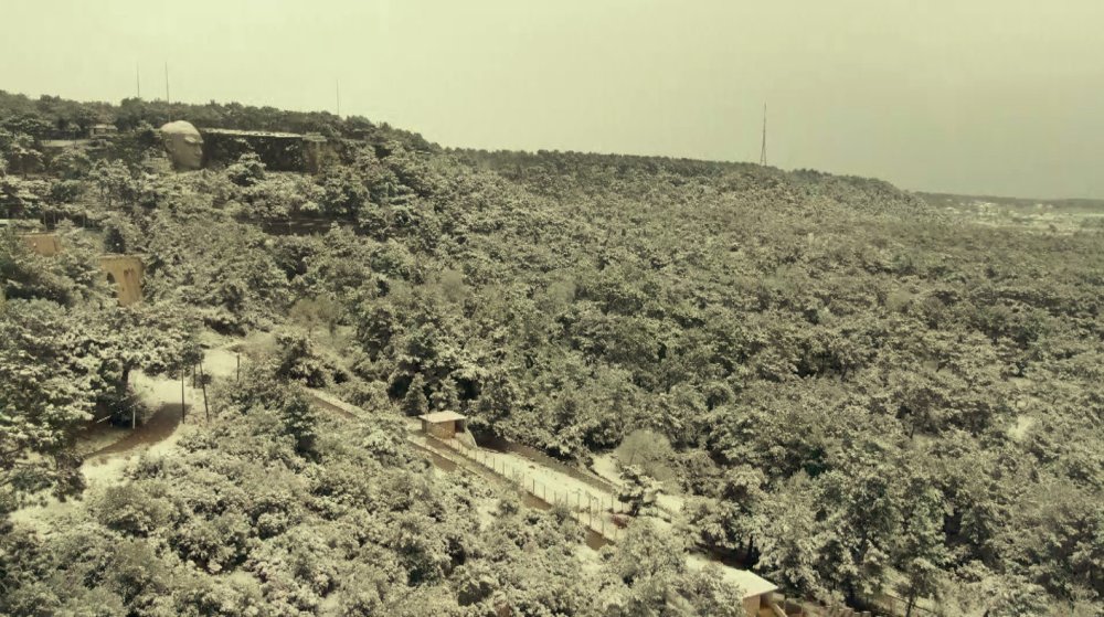 Antalya’ya 29 Yıl Sonra Gelen Karla Beyaza Bürünen Kent Havadan Görüntülendi