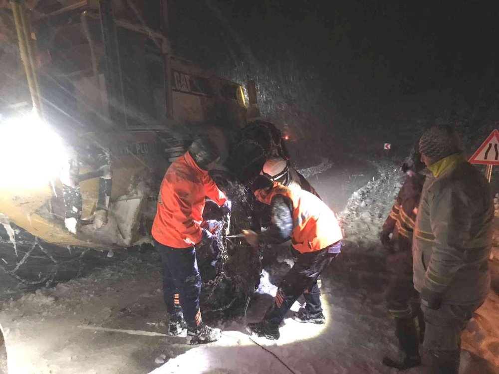 Mut’ta Kar Yağışı