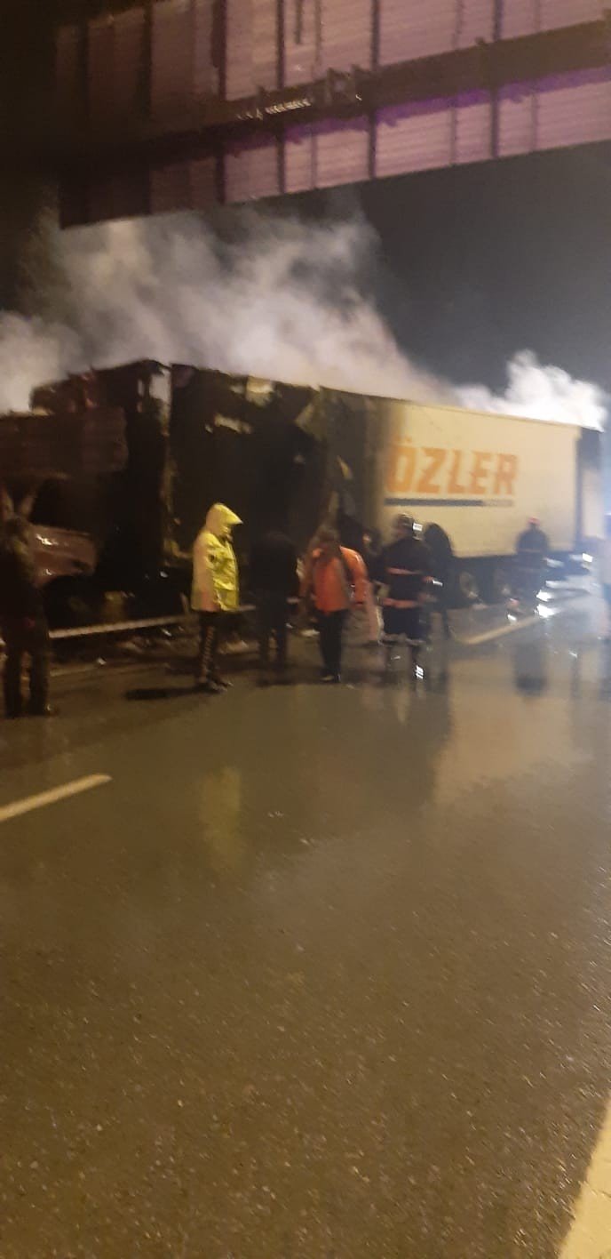 Tarsus’ta Tır Şoförü Yanarak Hayatını Kaybetti