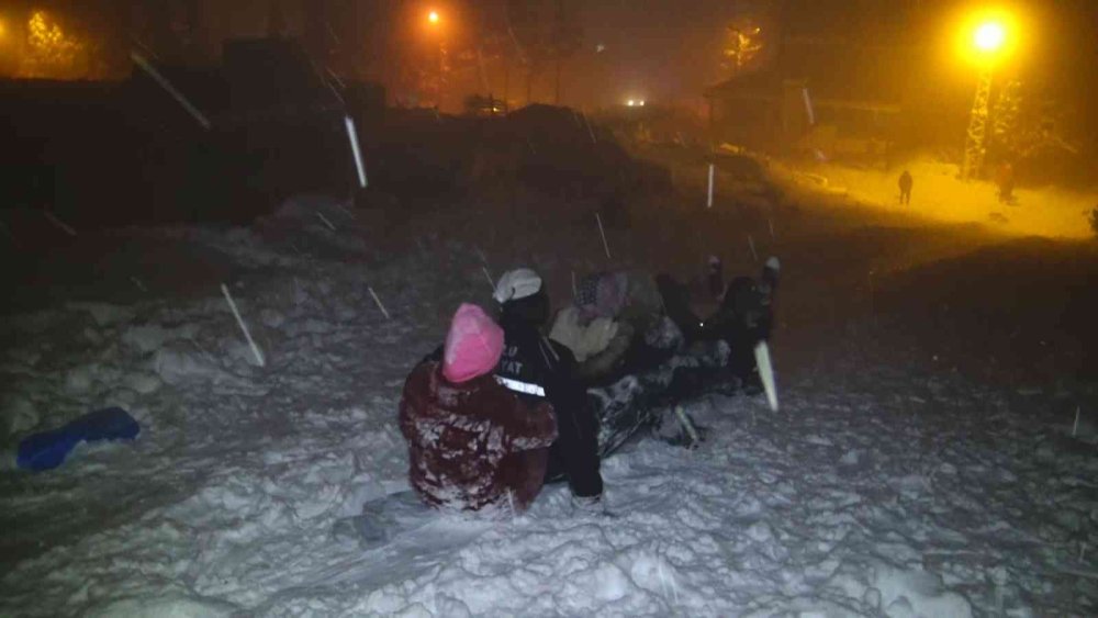 Ermenek'te Gece Kar Keyfi