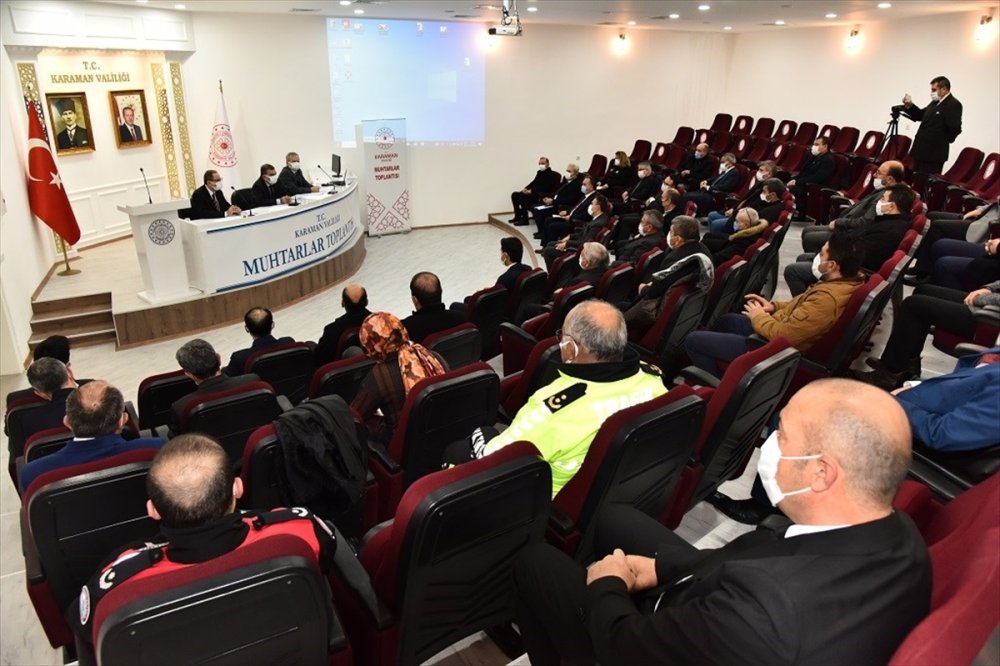 Karaman'da Muhtarlar Toplantısı