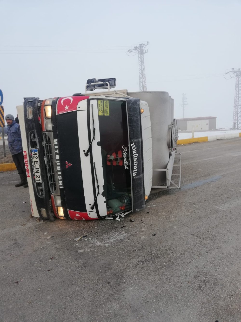 Yoğun Sis Kazaya Neden Oldu: 2 Yaralı