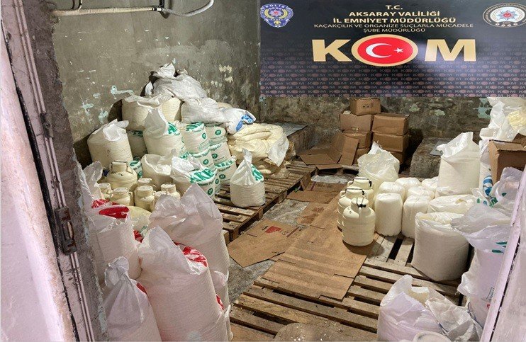 Aksaray’da Merdiven Altı Gıda Üretimine Darbe