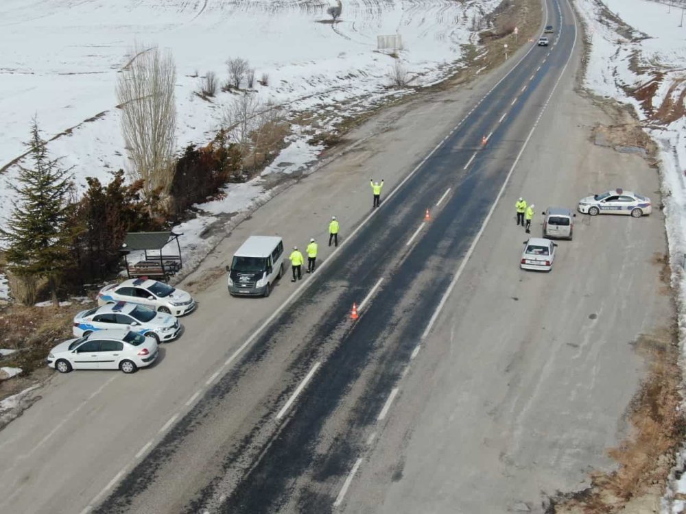 Konya Trafiğine Havadan Denetim
