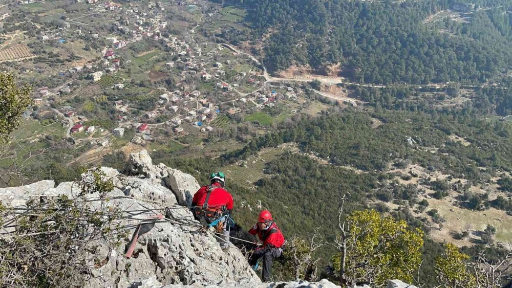 Kayalıklarda Mahsur Kalan Keçi 5 Gün Sonra Kurtarıldı