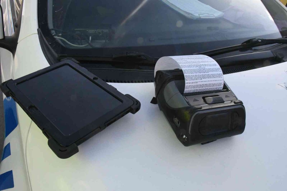 Aksaray'da Sürücülere Havadan Denetim