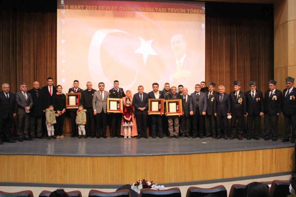 Karaman’da Kahramanlar İçin Devlet Övünç Madalyası Ve Beratı