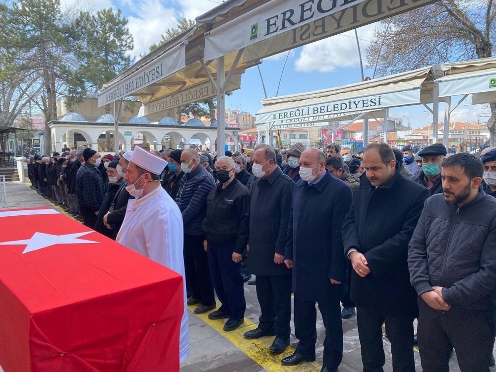 Ereğli'de Kore Gazisi Son Yolculuğuna Uğurlandı