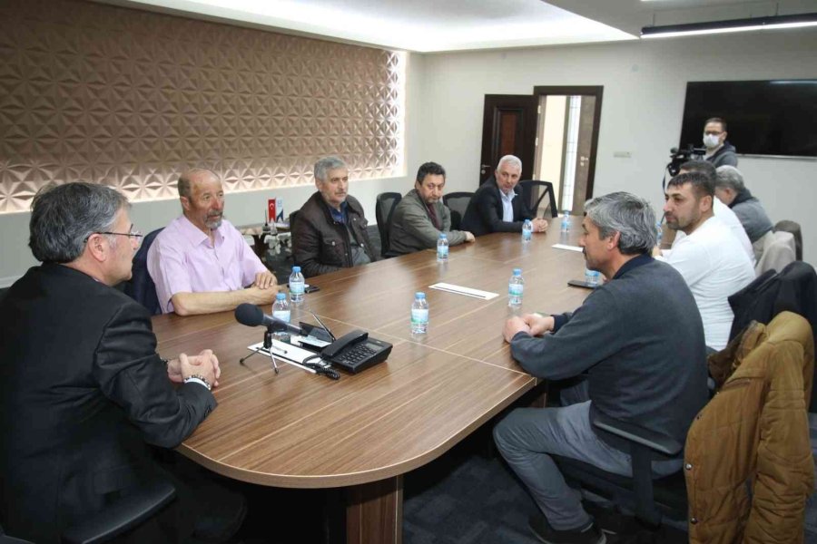 Hacılar Erciyesspor Yönetiminden Başkan Özdoğan’a Ziyaret