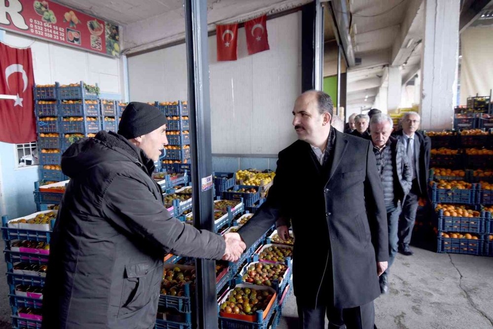 Başkan Altay Sebze Hali Esnafıyla Buluştu